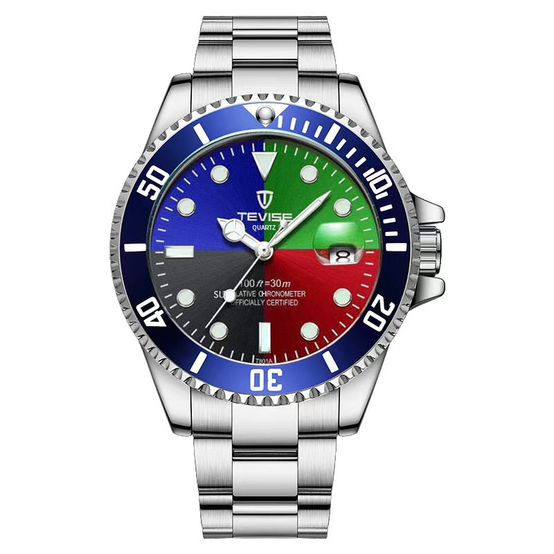 ساعة رجالية ستايل غواص – تصميم جريء بألوان لافتة