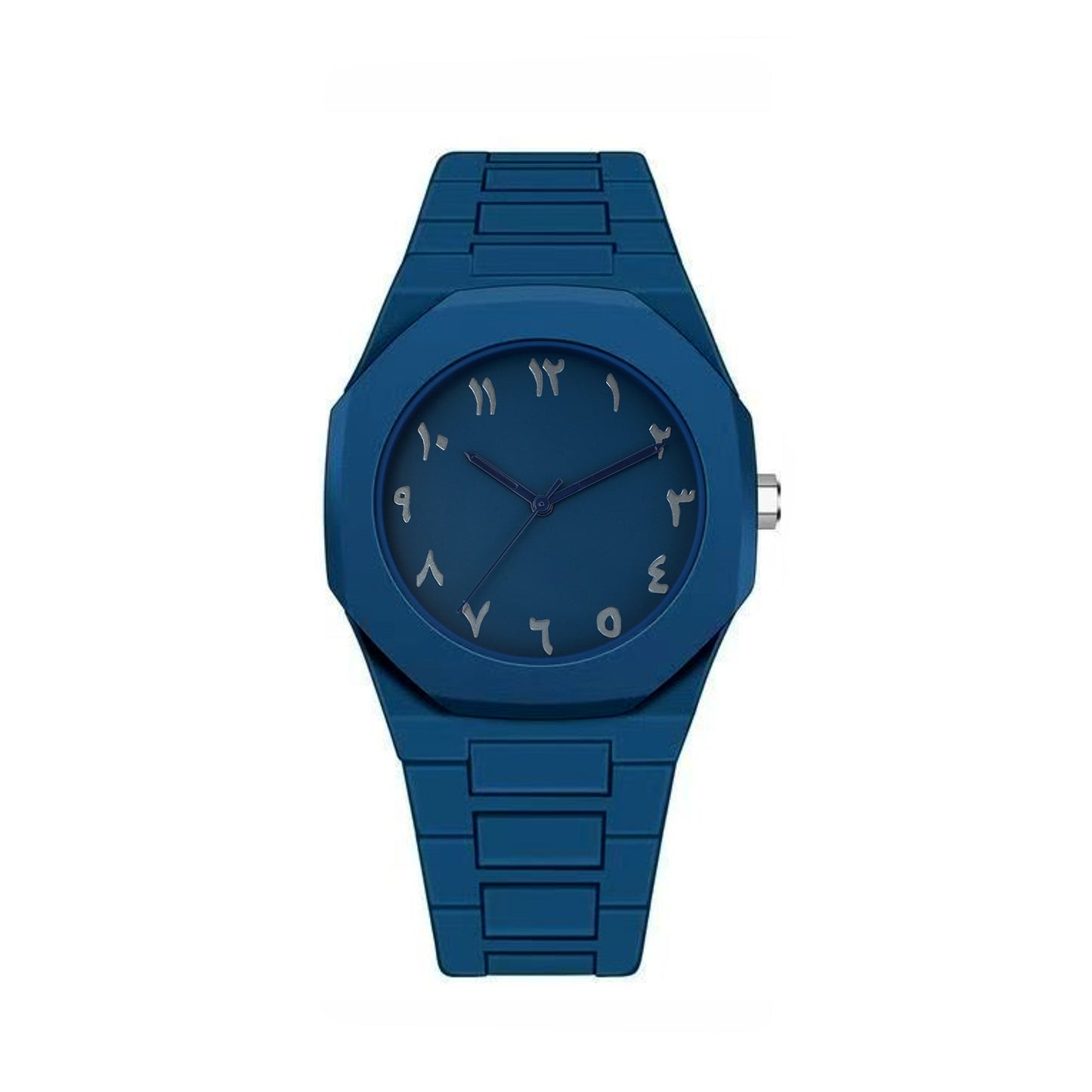 ساعة أوبسيديان إكليبس بأرقام عربية – فخامة سوداء بتصميم ستيلث قابلة للتعديل