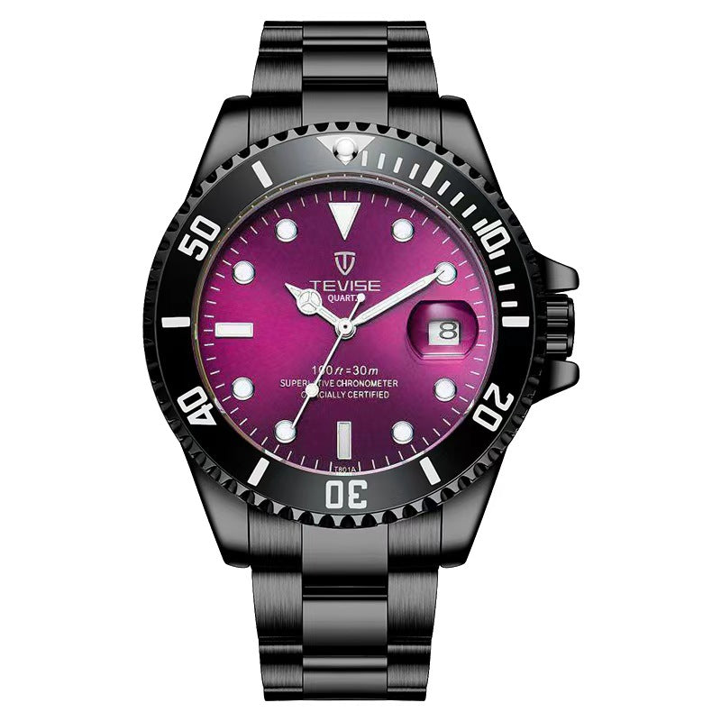 ساعة رجالية ستايل غواص – تصميم جريء بألوان لافتة