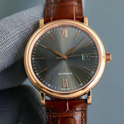 ساعة رجالية فخمة أوتوماتيك بثلاثة عقارب وحزام عالي الجودة – ستايل أعمال