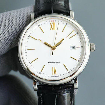 ساعة رجالية فخمة أوتوماتيك بثلاثة عقارب وحزام عالي الجودة – ستايل أعمال