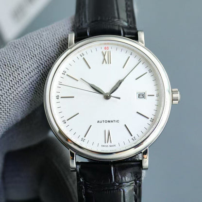 ساعة رجالية فخمة أوتوماتيك بثلاثة عقارب وحزام عالي الجودة – ستايل أعمال