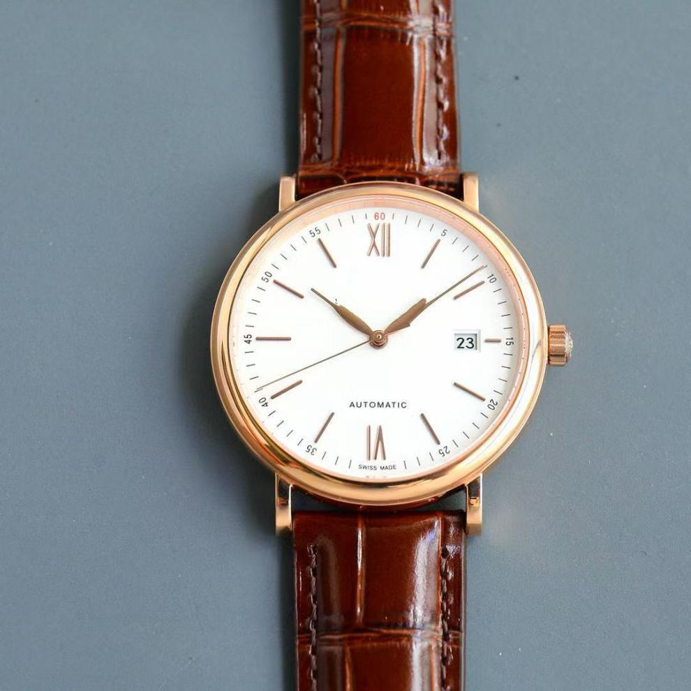 ساعة رجالية فخمة أوتوماتيك بثلاثة عقارب وحزام عالي الجودة – ستايل أعمال