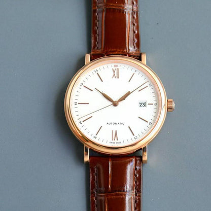 ساعة رجالية فخمة أوتوماتيك بثلاثة عقارب وحزام عالي الجودة – ستايل أعمال