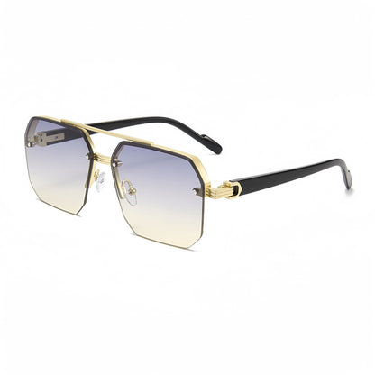نظارات شمسية نصف إطار بتصميم فاخر وأنيق