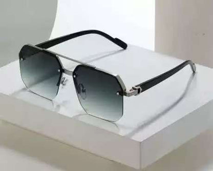 نظارات شمسية نصف إطار بتصميم فاخر وأنيق