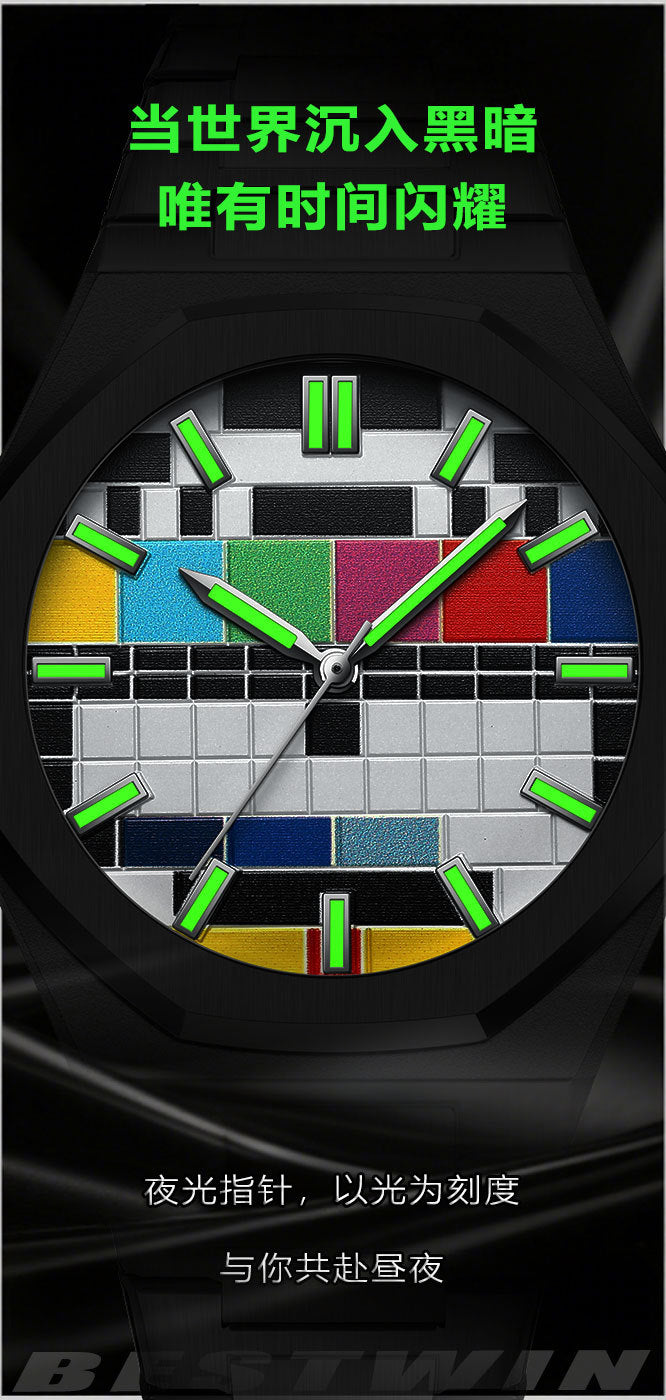 ساعة رجالية BESTWIN – ستايل كلاسيك فاخر، مقاومة للماء، حركة كوارتز