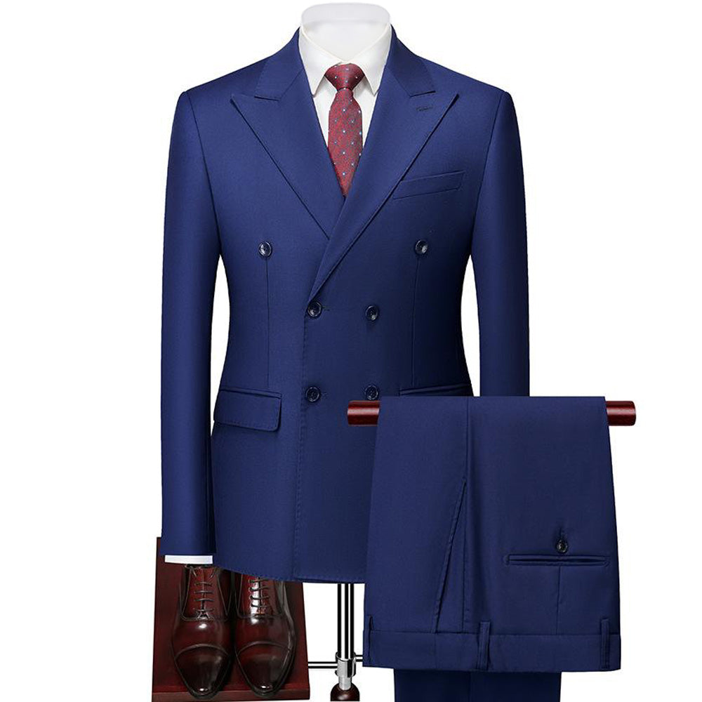 2-Piece Blue Slim Suit