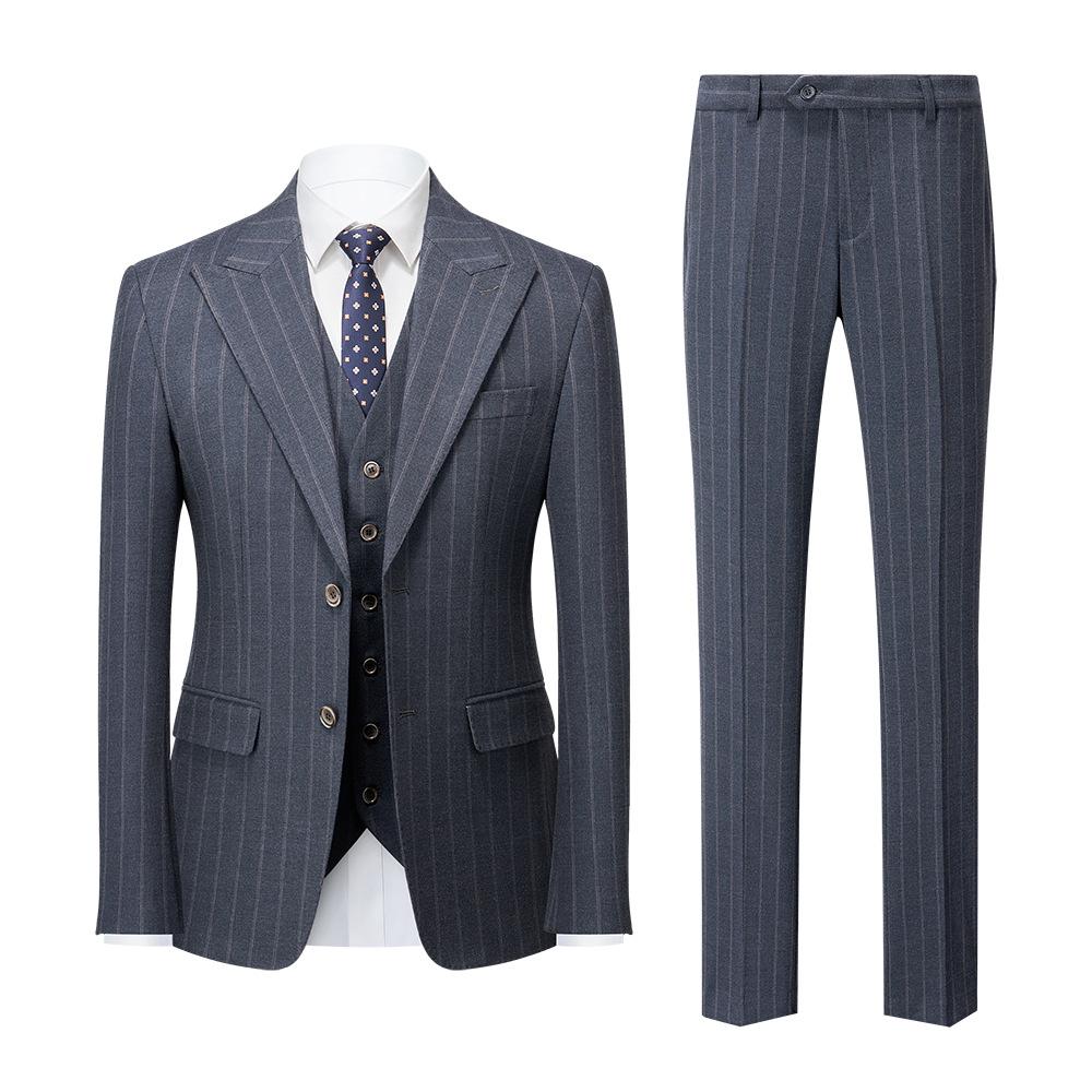 3-piece dark gray suit