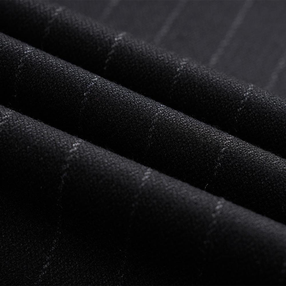 3 piece black suit fabric