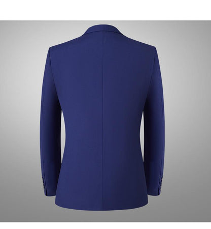 2-Piece Blue Slim Suit back