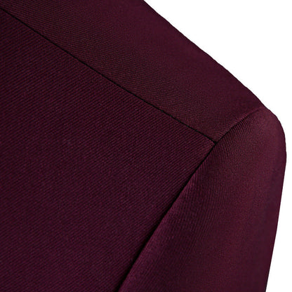 Burgundy Prom Suit details - 2