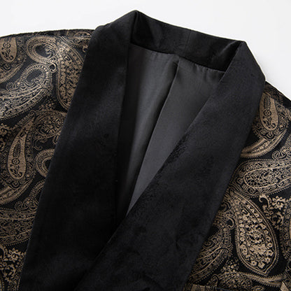 Gold Paisley Black Tuxedo - 3