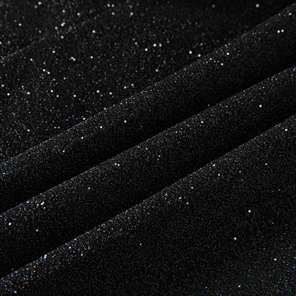 Starry Black Smoking Suit Fabric