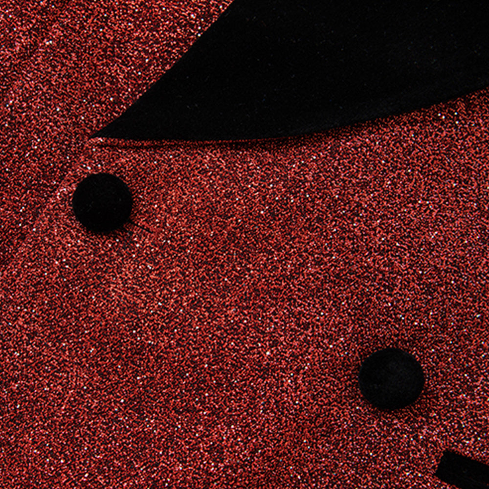 Starry Red Smoking Suit - 3