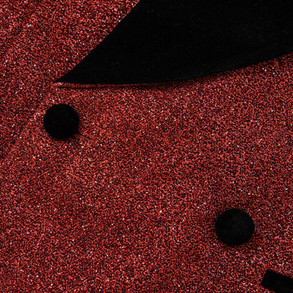 Starry Red Smoking Suit - 3