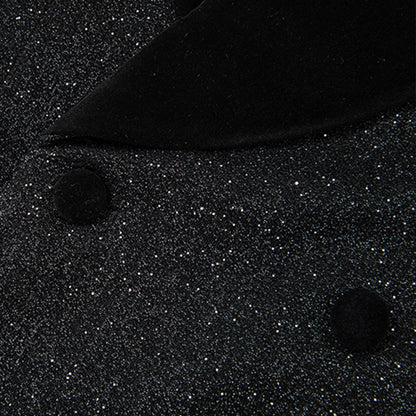 Starry Black Smoking Suit - 2