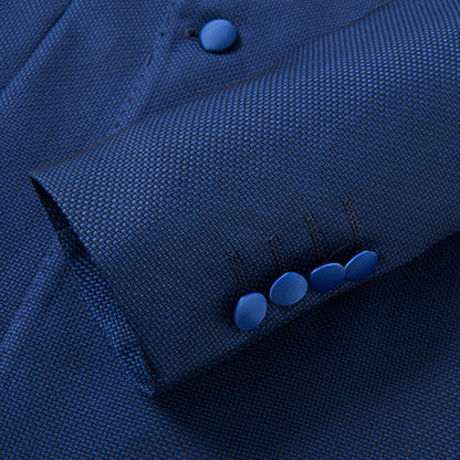 navy blue wedding dress suit details - 3
