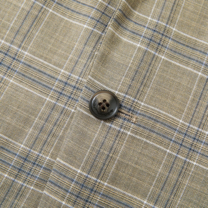 Plaid Brown Suit details - 2