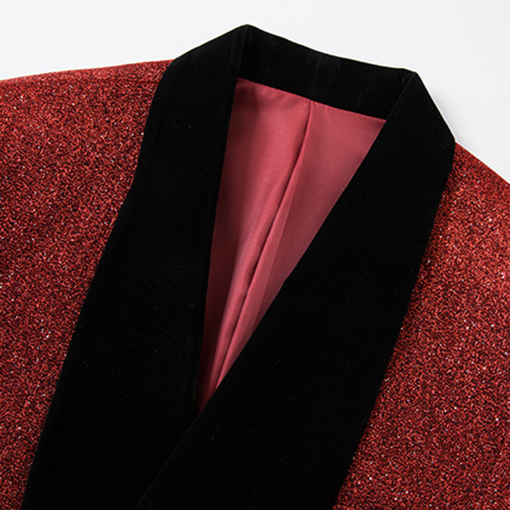 Starry Red Smoking Suit - 1