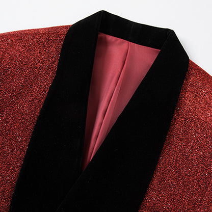 Starry Red Smoking Suit - 1