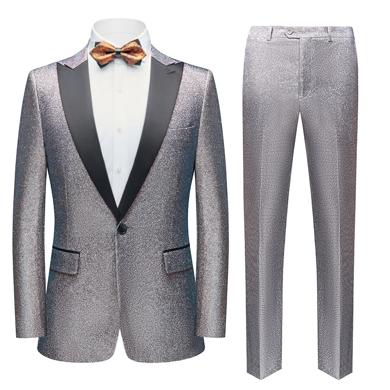 Silver Sequin Tuxedo