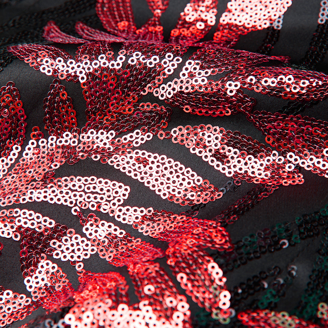 red sequin laurel black tuxedo - 7
