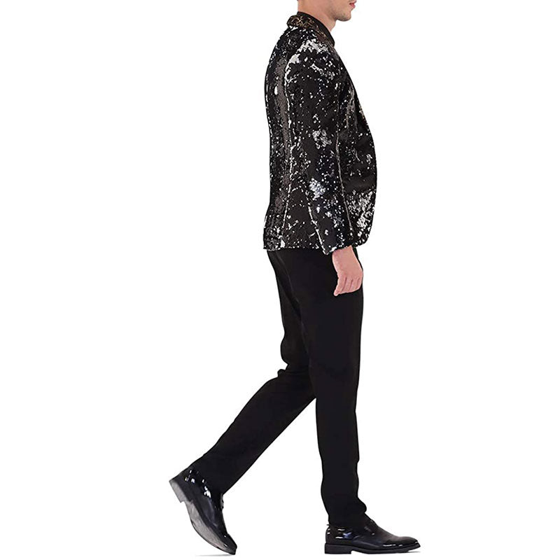 black and silver tuxedo details - 4