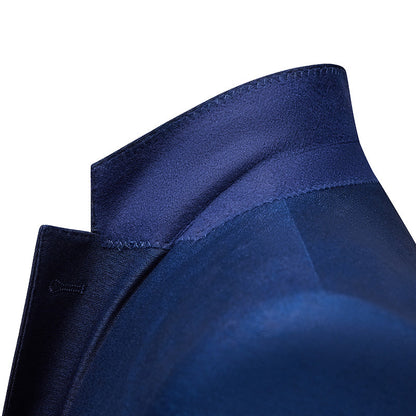 navy blue wedding suit details