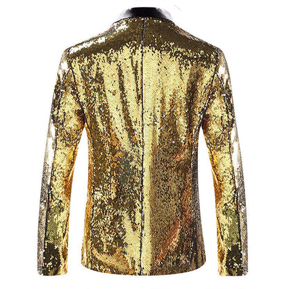 gold and green tuxedo back - 1