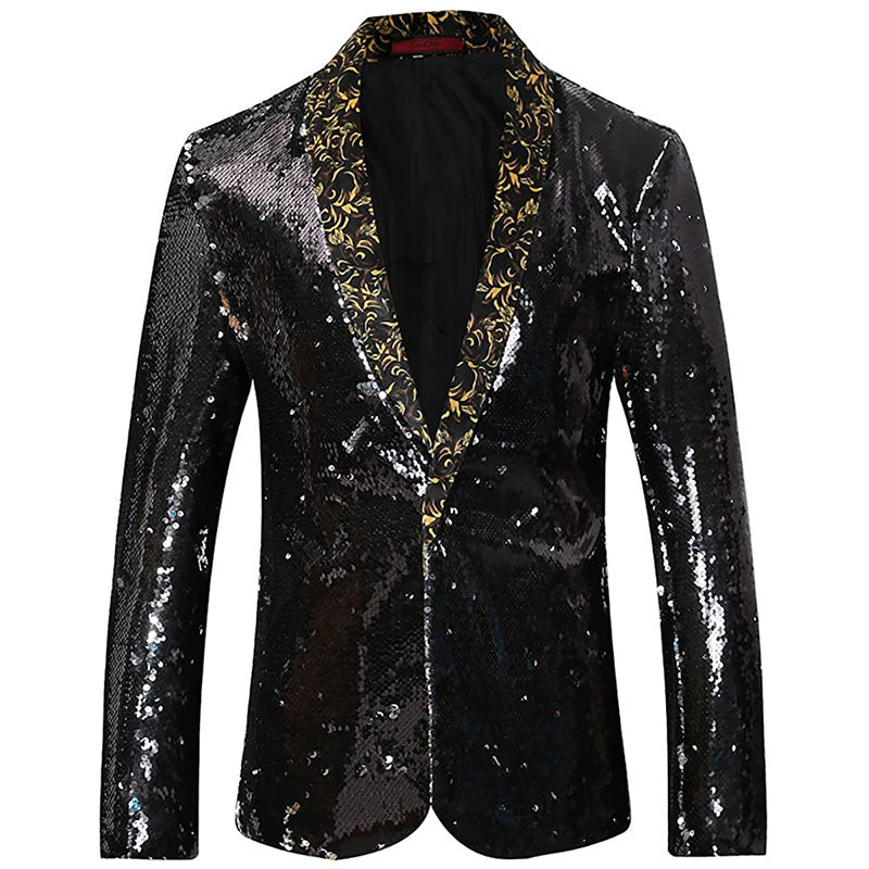 black and silver tuxedo - 1