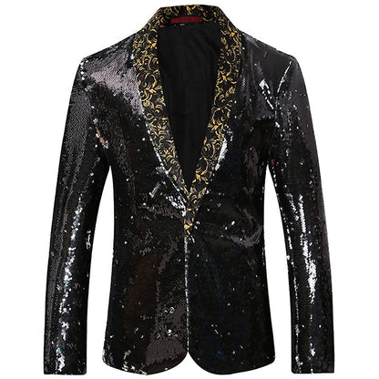 black and silver tuxedo - 1