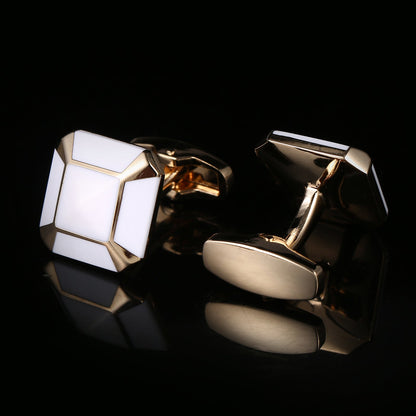 Rose Gold Inlaid Cufflinks - www.tuxedoaction.com