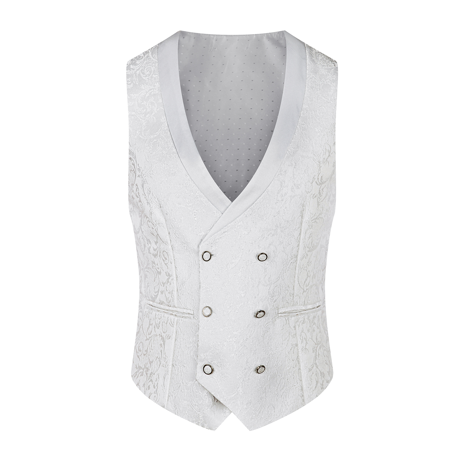 Wedding White Suit Vest