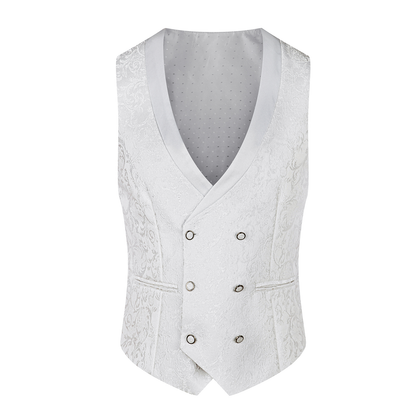 Wedding White Suit Vest