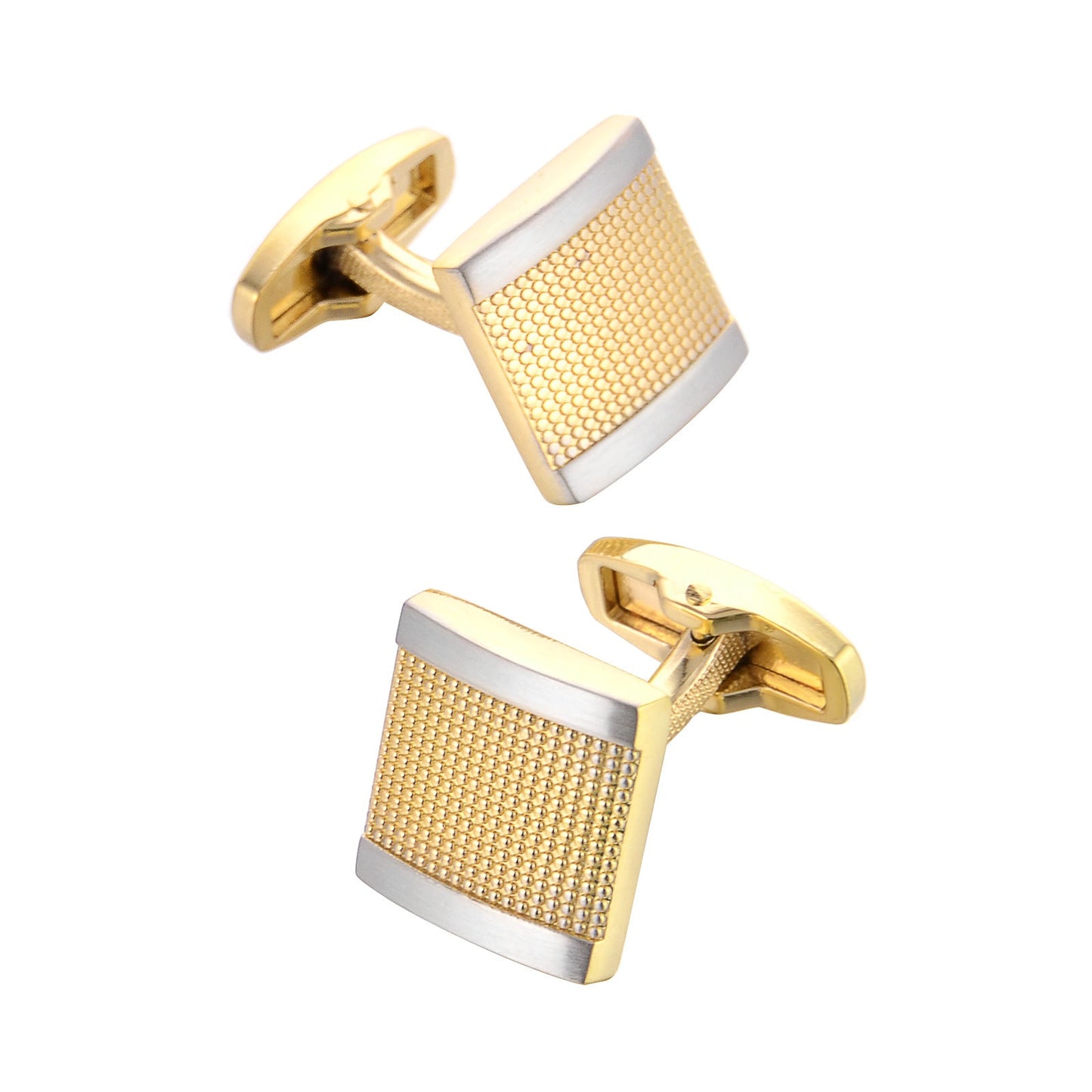 Gold French Business Cufflinks - www.tuxedoaction.com