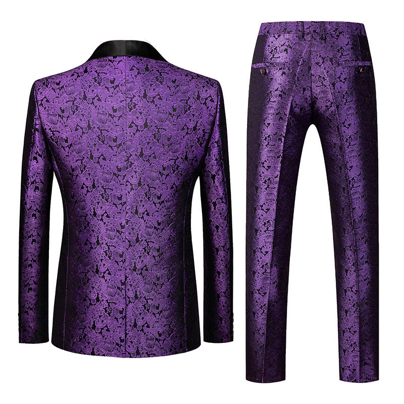 Dark Purple Tuxedo back