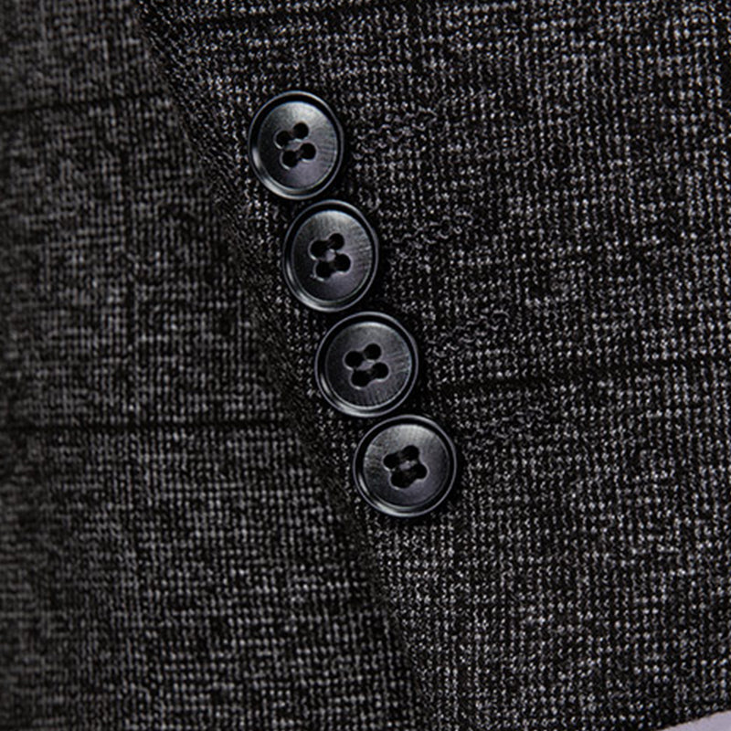 Dark Grey Suit details