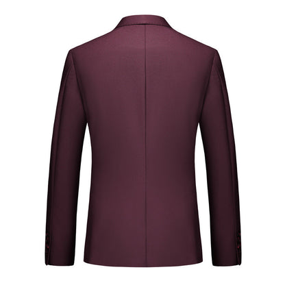 Burgundy Business Suit back