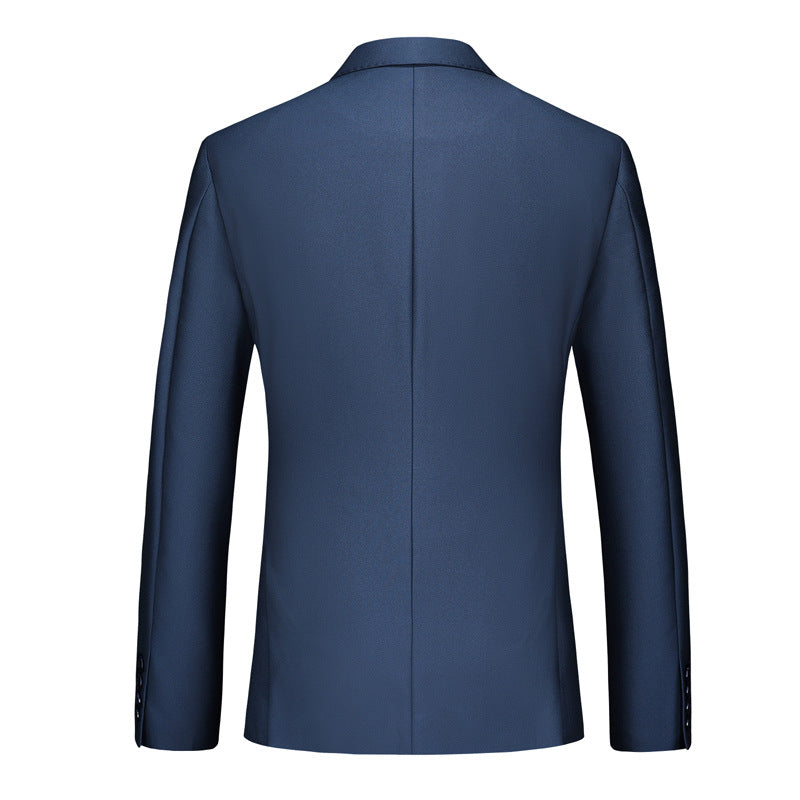 Navy Blue Business Suit back