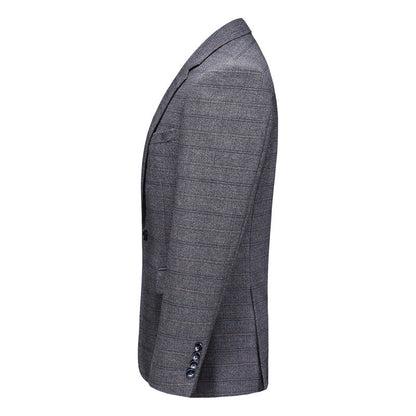 Square Grid grey tuxedo details