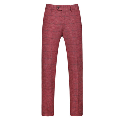 burgundy suit pant