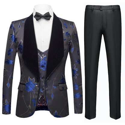 Jacquard Black Suit