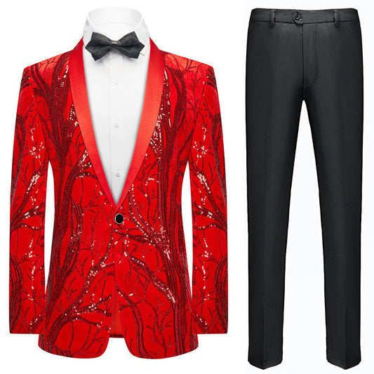 red tuxedo jacket