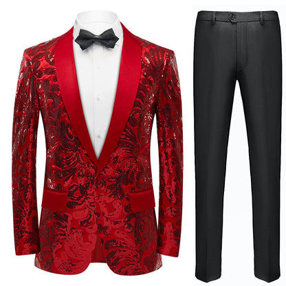 red tuxedo jacket