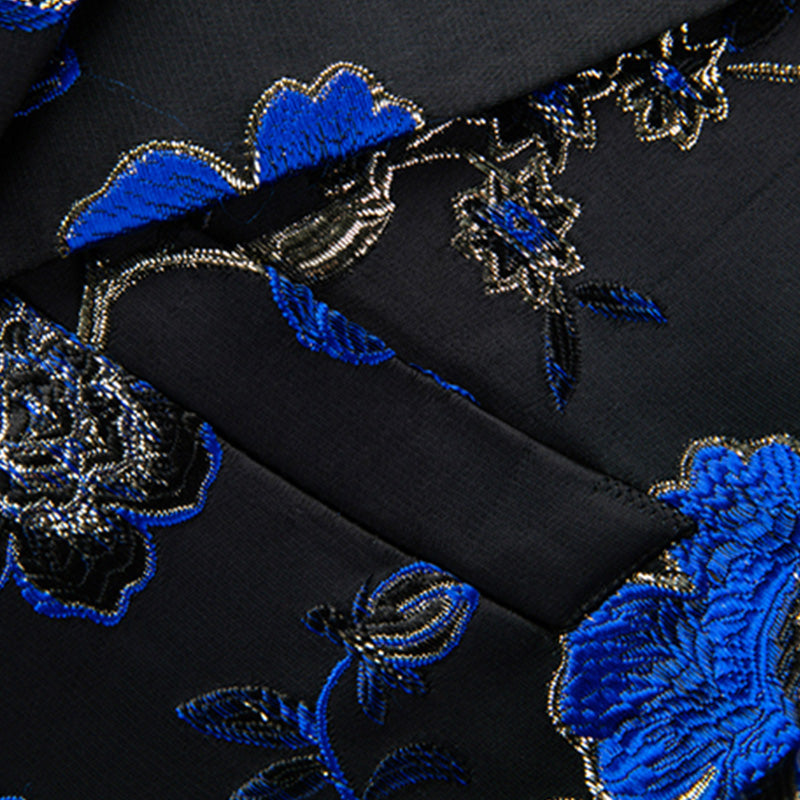 Blue Bird Embroidery Suit details 2