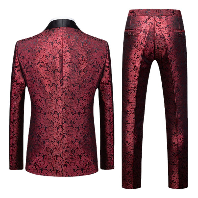 Burgundy Tuxedo back