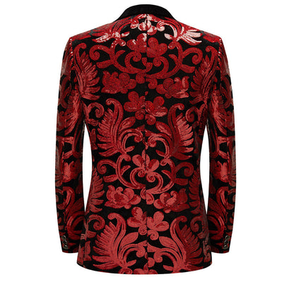 red tuxedo back