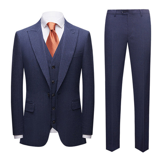  Two Button Dark Navy Blue Suit