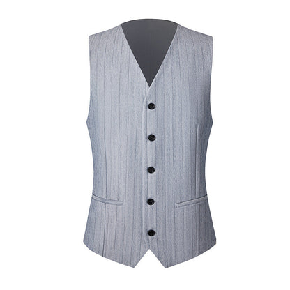 light grey tuxedo vest